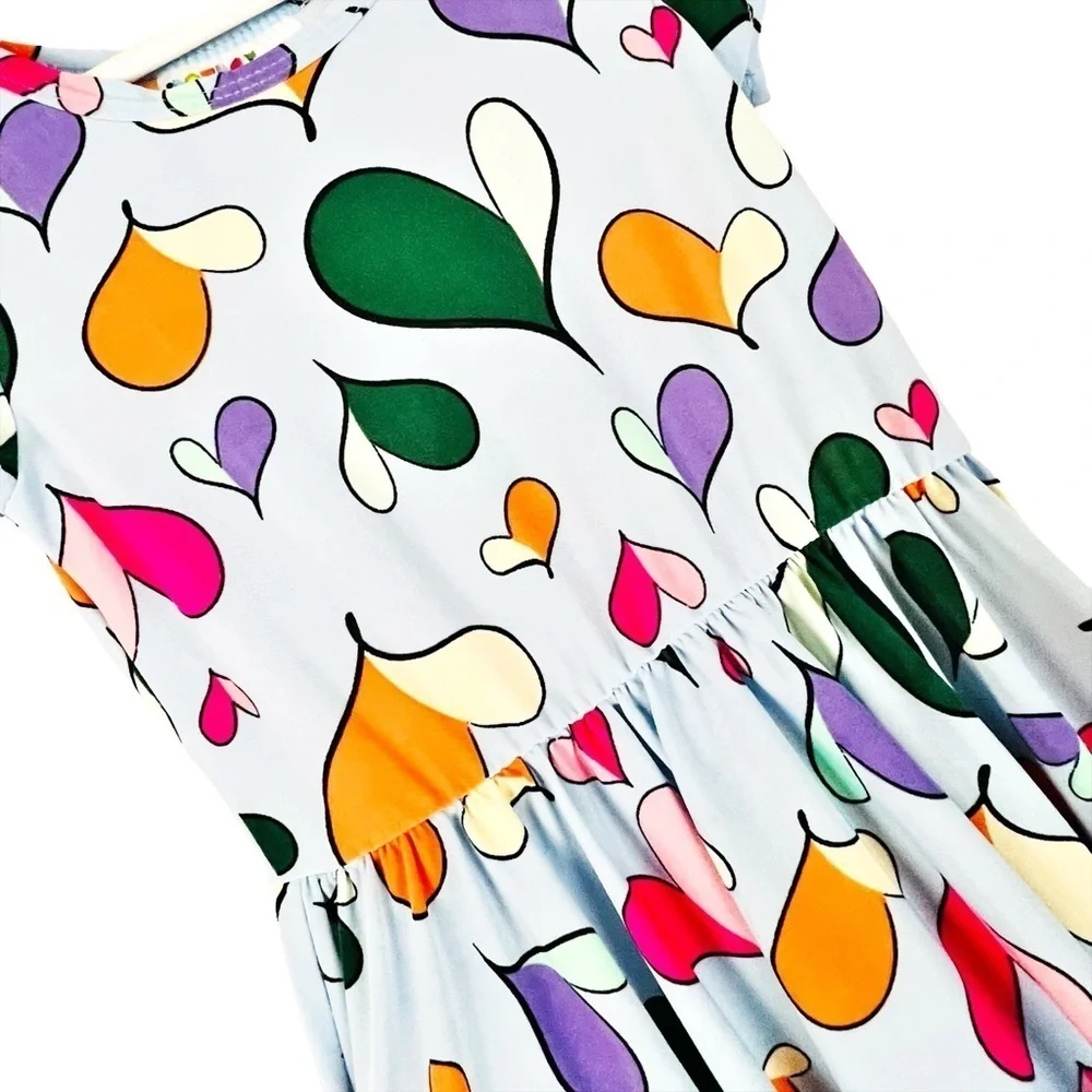 Dot Dot Smile Twirly Blue Heart‎ Dress
